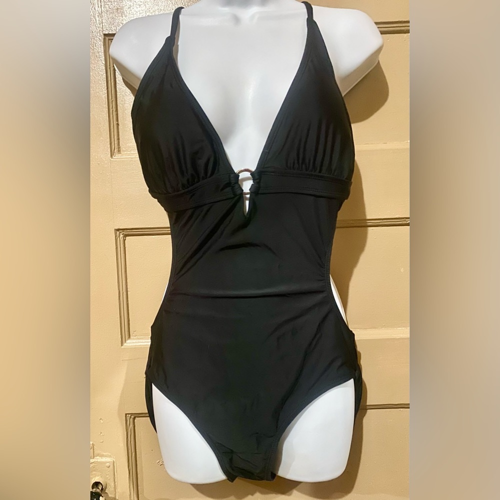 Op Black one piece, bathing suit, size medium